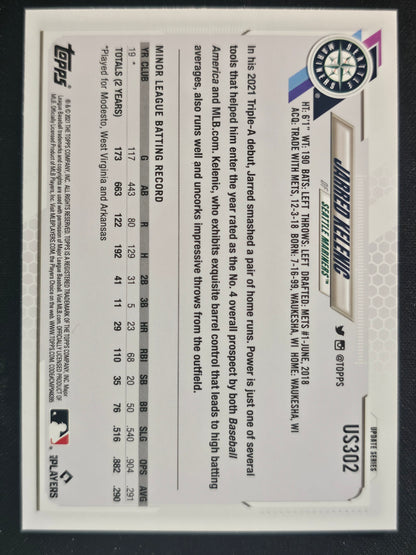 2021 Topps Update #US302 Jarred Kelenic