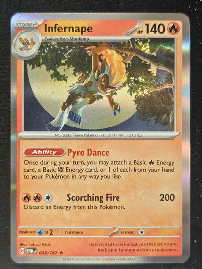 SV06: Twilight Masquerade #033/167 Infernape holo