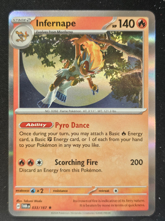 SV06: Twilight Masquerade #033/167 Infernape holo