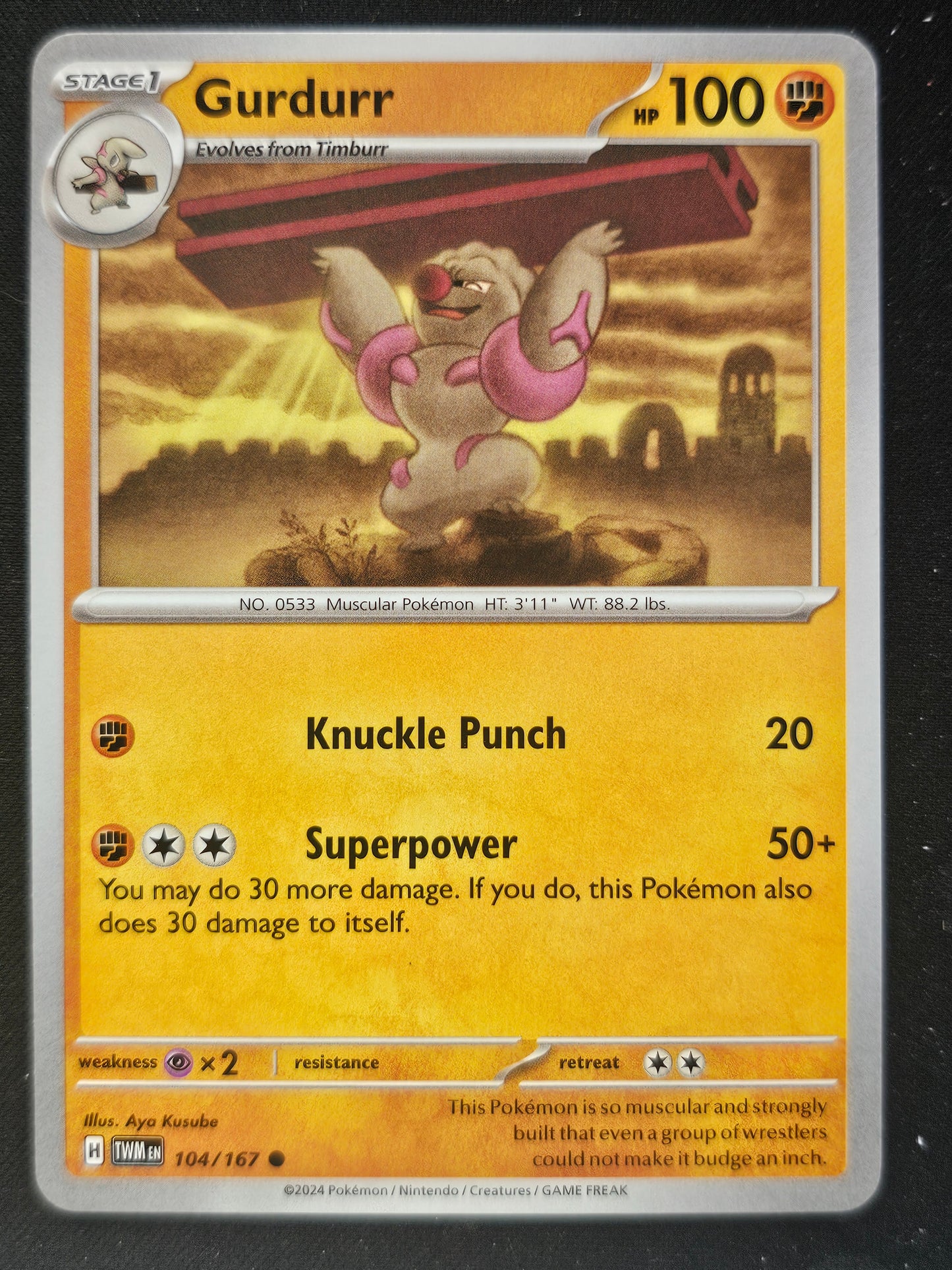 SV06: Twilight Masquerade #104/167 Gurdurr