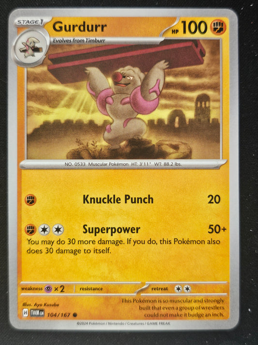 SV06: Twilight Masquerade #104/167 Gurdurr