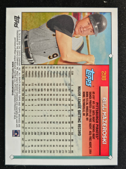 2024 Topps Archives #298 Bill Mazeroski