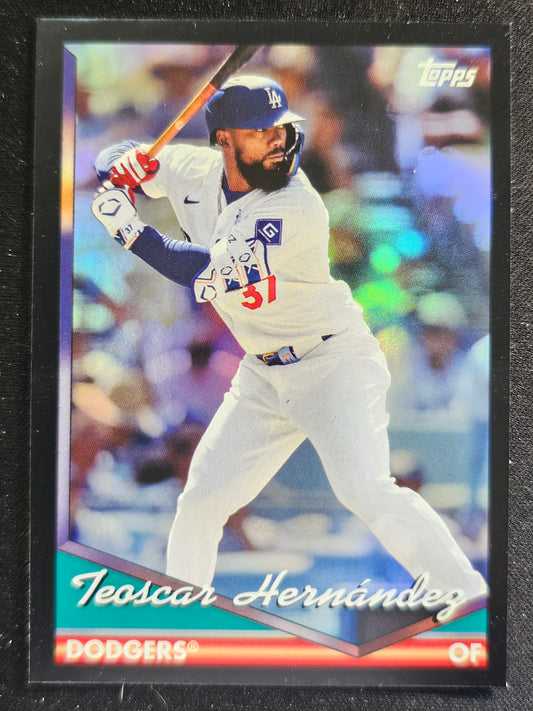 2024 Topps Archives #259 Teoscar Hernández Black Foilboard