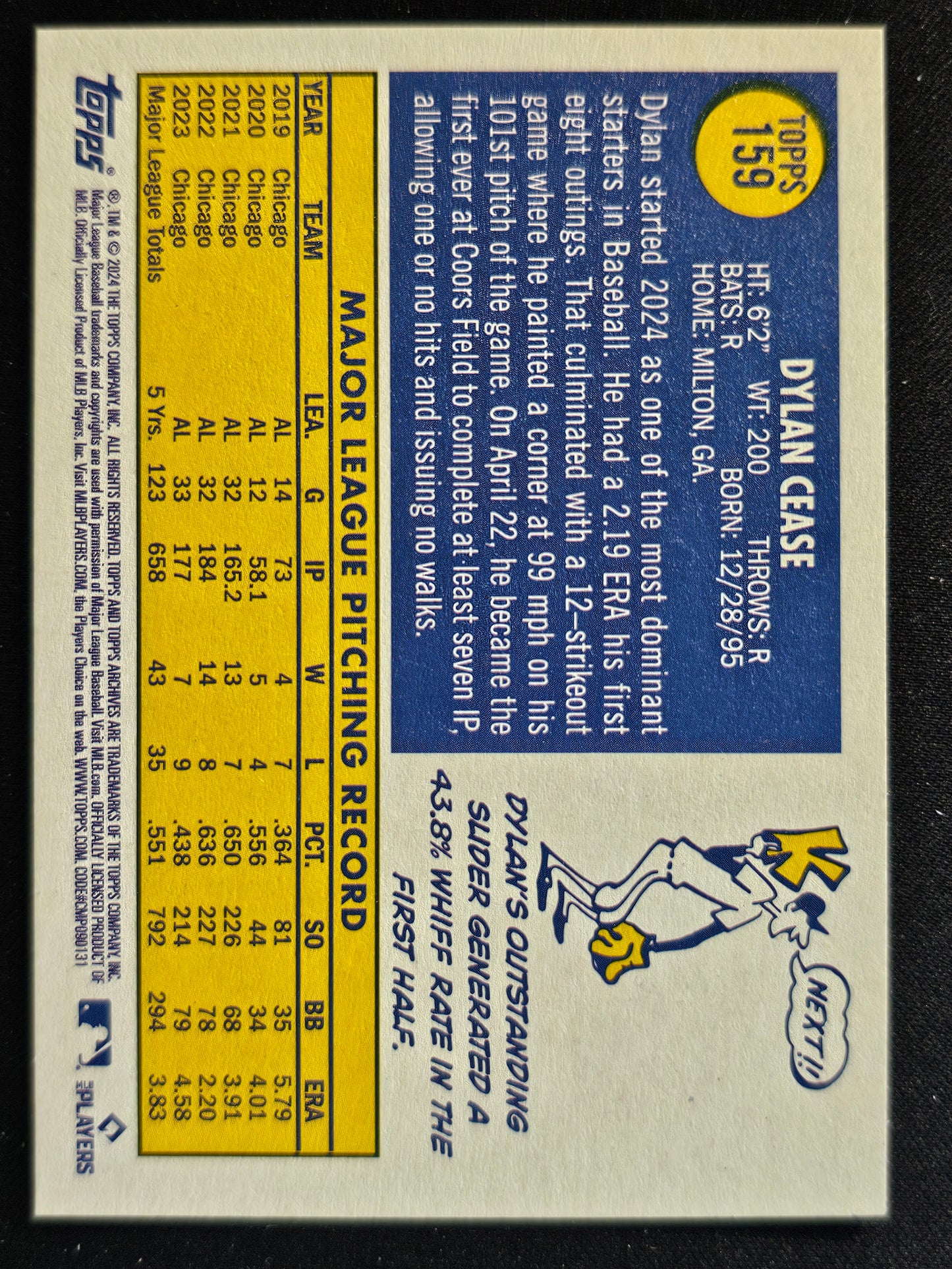 2024 Topps Archives #159 Dylan Cease