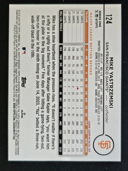 2024 Topps #124 Mike Yastrzemski Purple