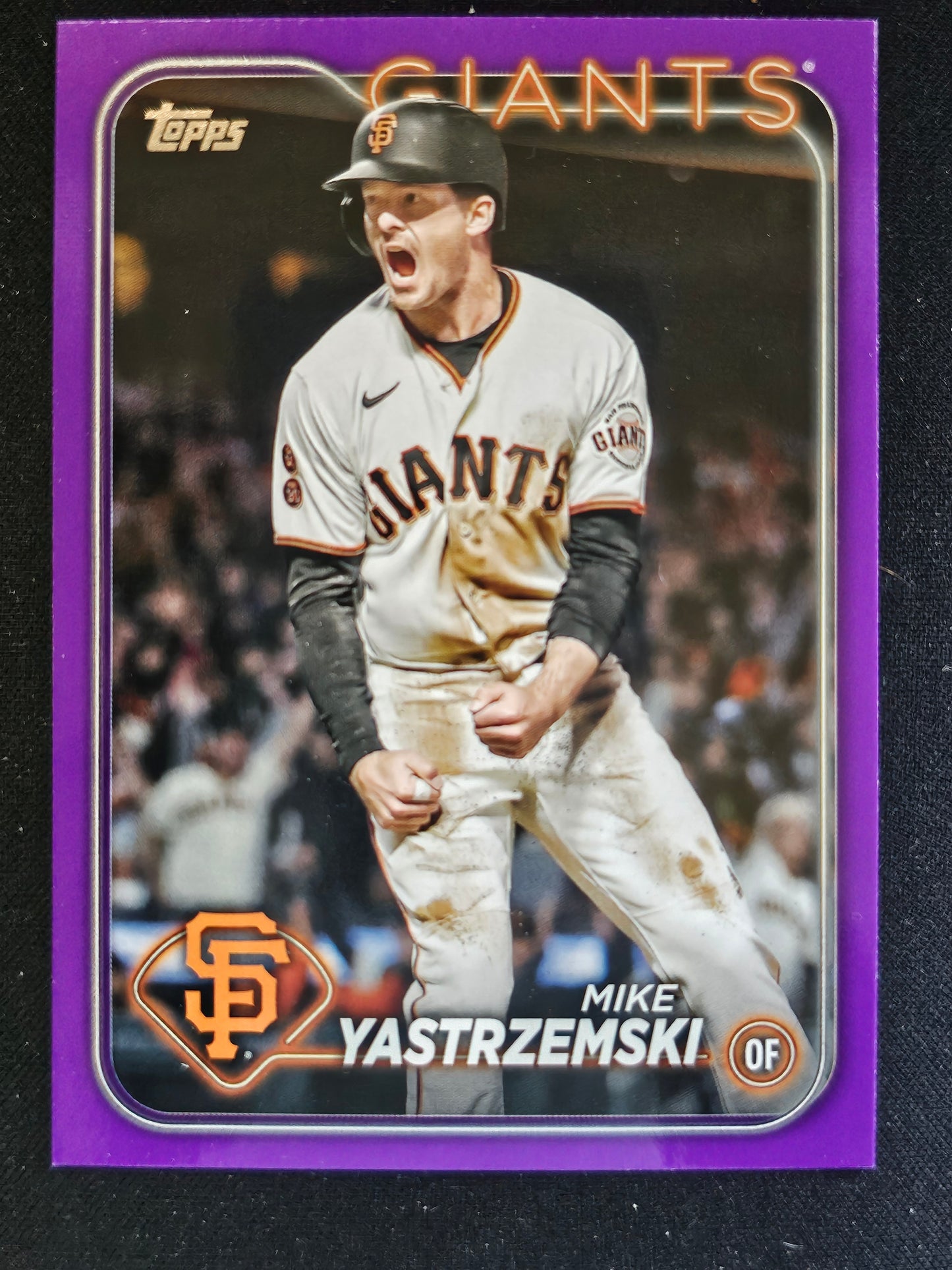 2024 Topps #124 Mike Yastrzemski Purple