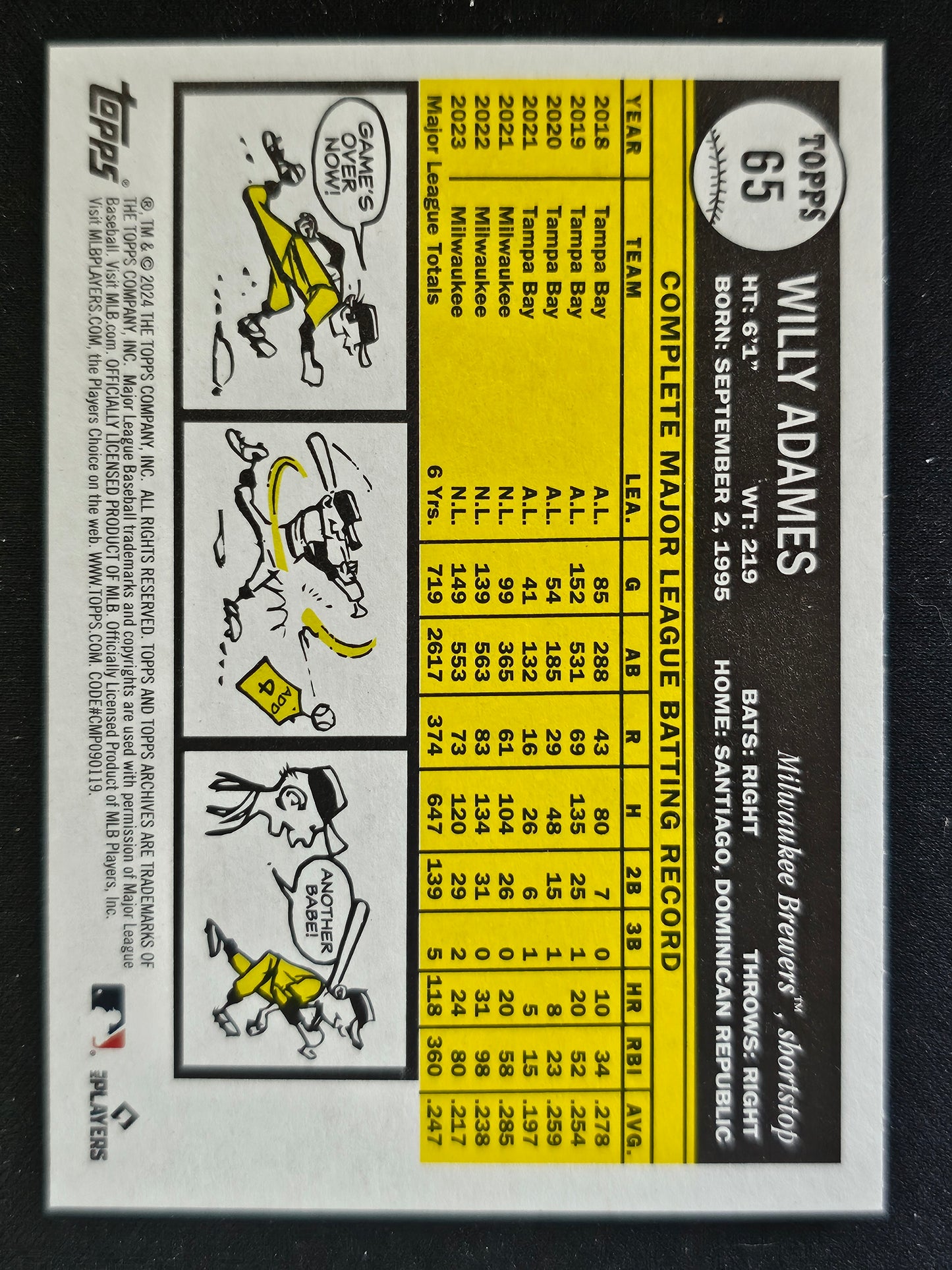 2024 Topps Archives #65 Willy Adames