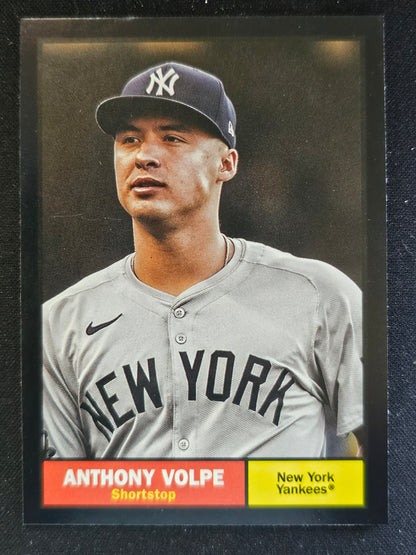 2024 Topps Archives #50 Anthony Volpe Black Foilboard