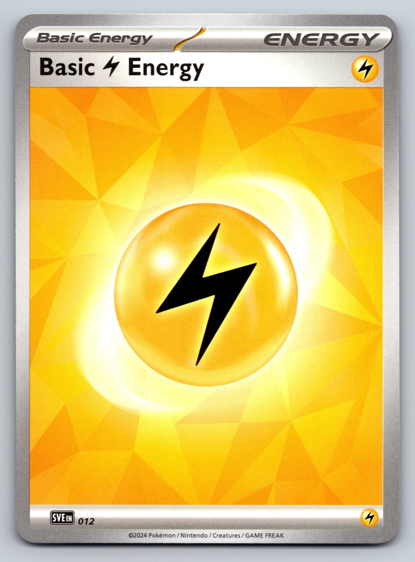 SVE: Scarlet & Violet Energies #012 Basic Lightning Energy