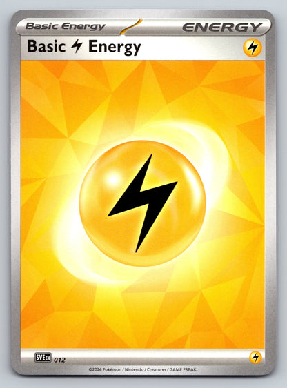 SVE: Scarlet & Violet Energies #012 Basic Lightning Energy