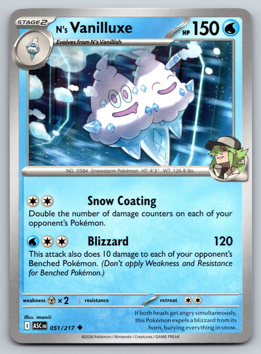 ME: Ascended Heroes #051/217 N's Vanilluxe