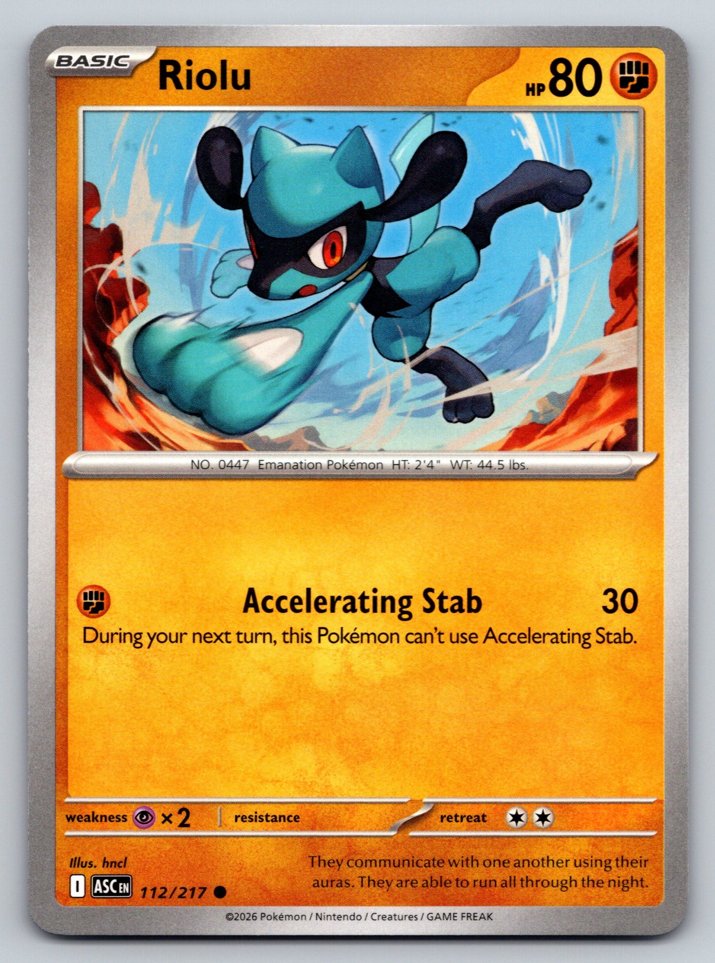 ME: Ascended Heroes #112/217 Riolu