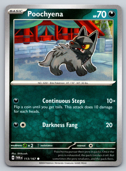 SV06: Twilight Masquerade #113/167 Poochyena