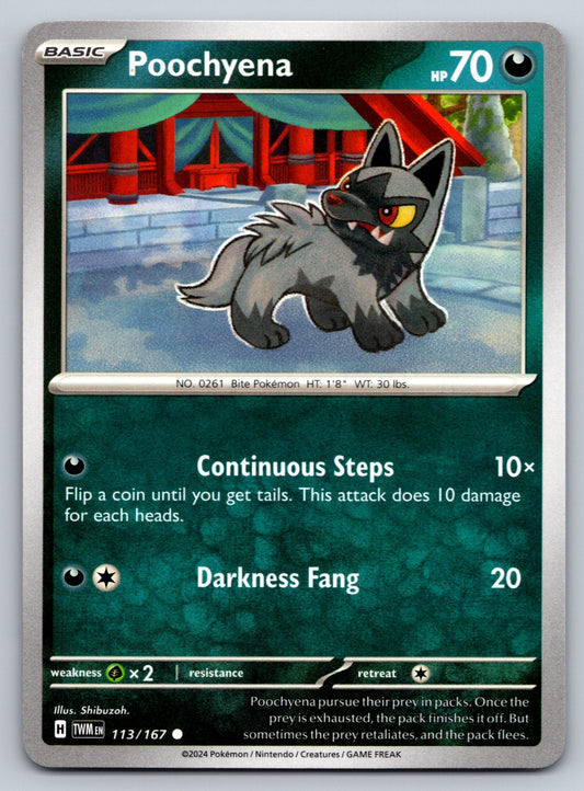 SV06: Twilight Masquerade #113/167 Poochyena