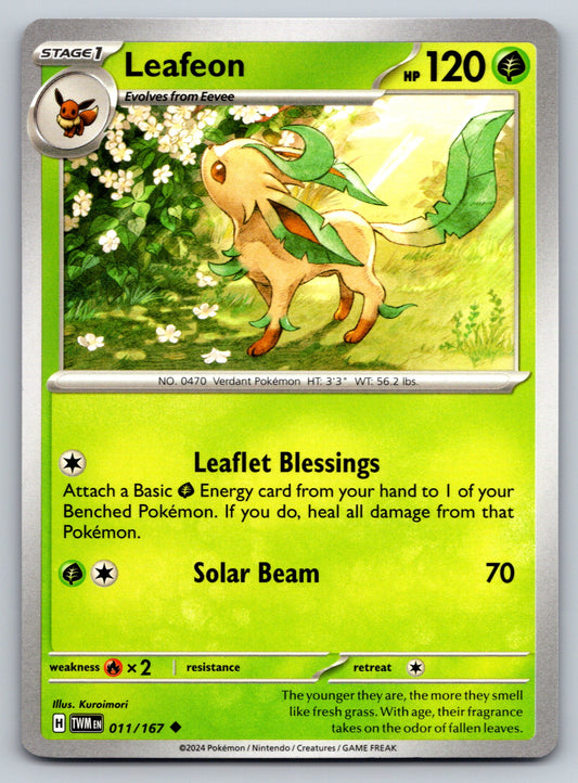 SV06: Twilight Masquerade #011/167 Leafeon