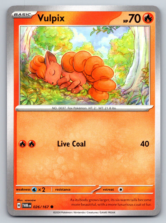SV06: Twilight Masquerade #026/167 Vulpix