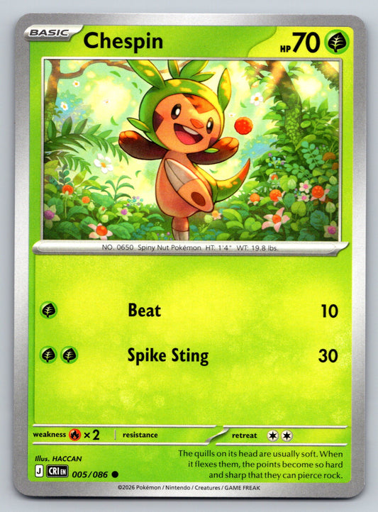 ME04: Chaos Rising #005/086 Chespin