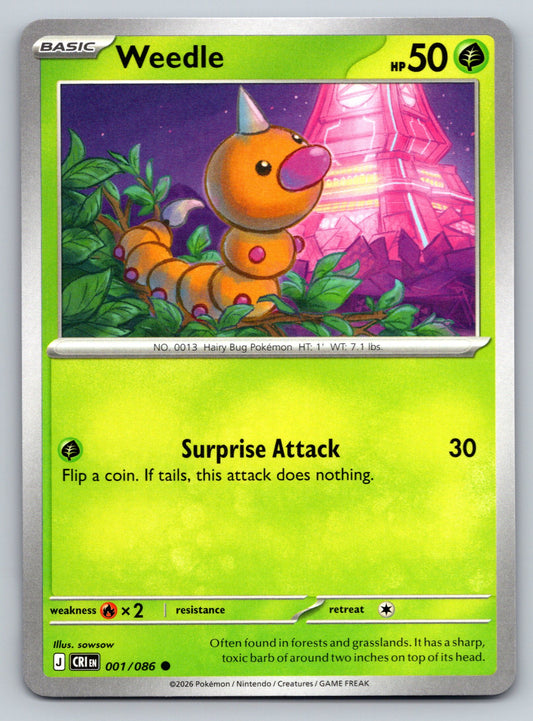 ME04: Chaos Rising #001/086 Weedle