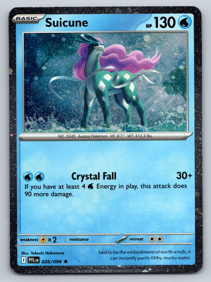 ME02: Phantasmal Flames #026/094 Suicune Comos Holo