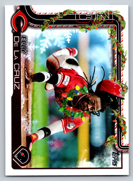 2025 Topps Holiday #H97b Elly De La Cruz