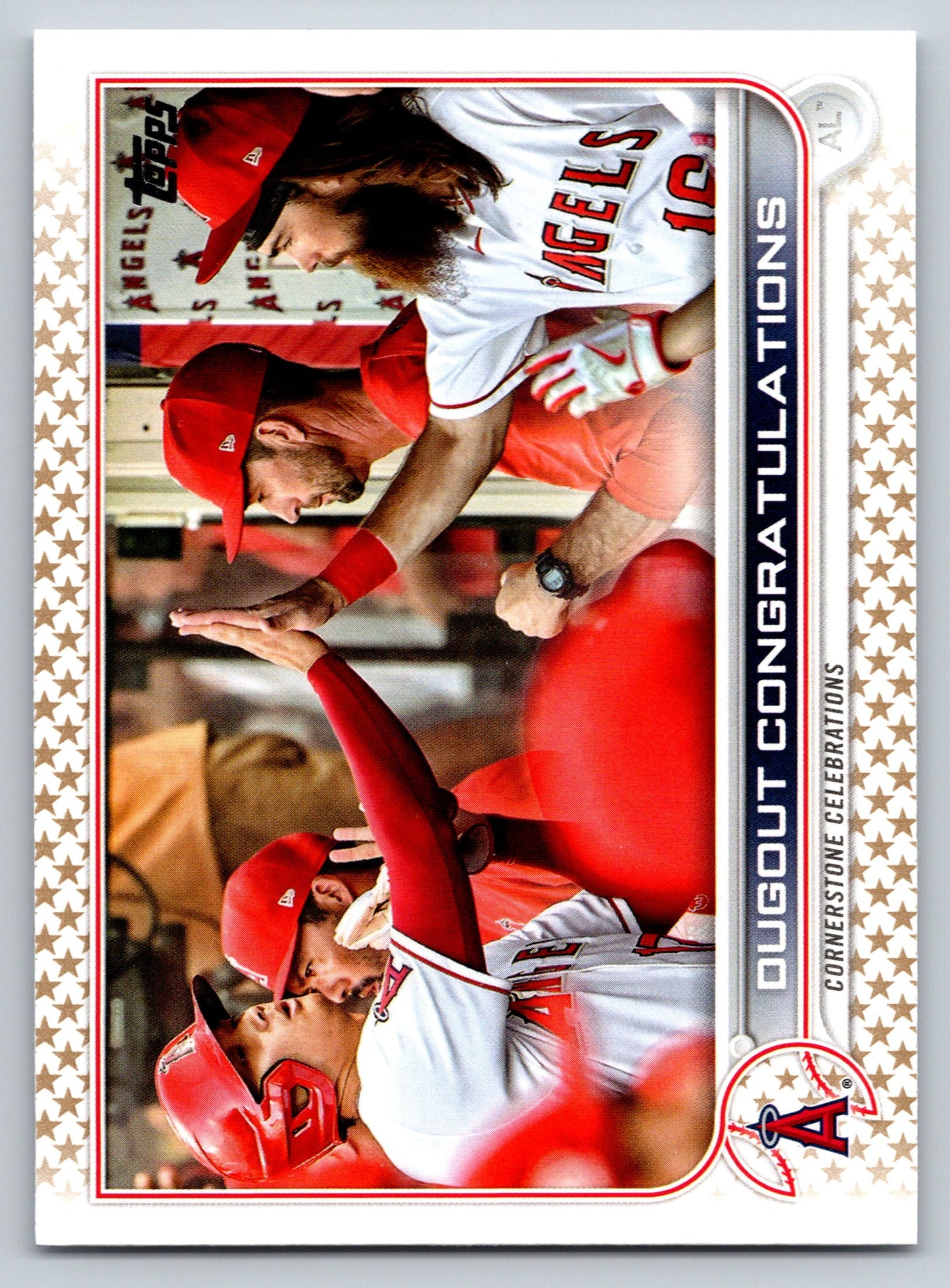 2022 Topps #416 Dugout Congratulations Gold Star