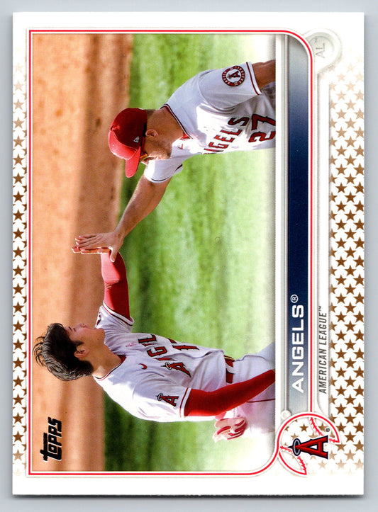 2022 Topps #159 Los Angeles Angels Gold Star