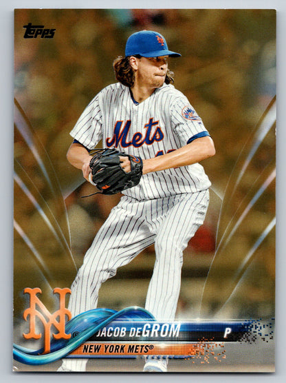 2018 Topps #555 Jacob deGrom Gold #/2018