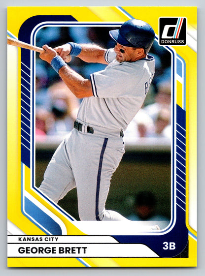 2026 Donruss #91 George Brett Yellow Flood