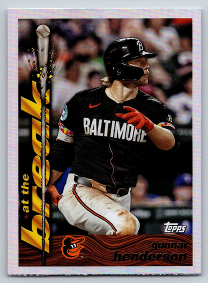 2024 Topps Archives #95ATB-4 Gunnar Henderson 1995 Topps Traded & Rookies At the Break