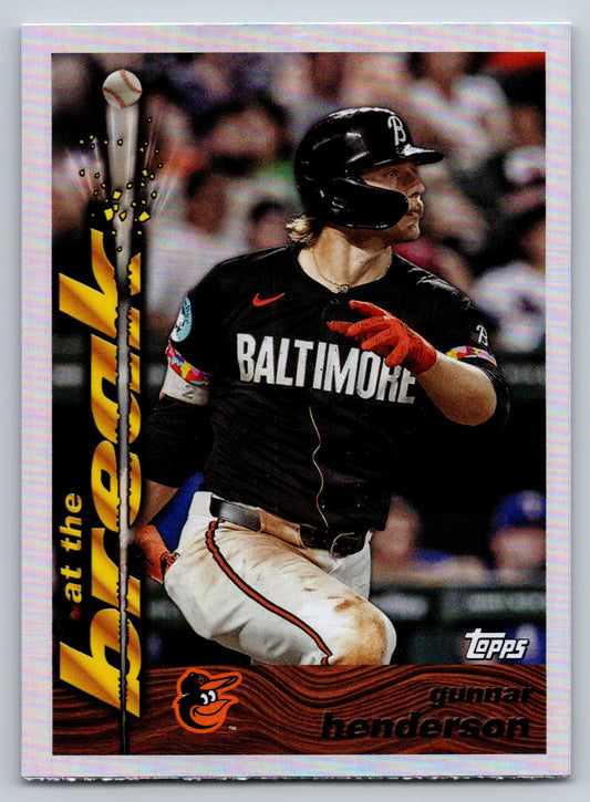 2024 Topps Archives #95ATB-4 Gunnar Henderson 1995 Topps Traded & Rookies At the Break