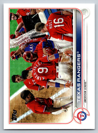 2022 Topps #558 Texas Rangers