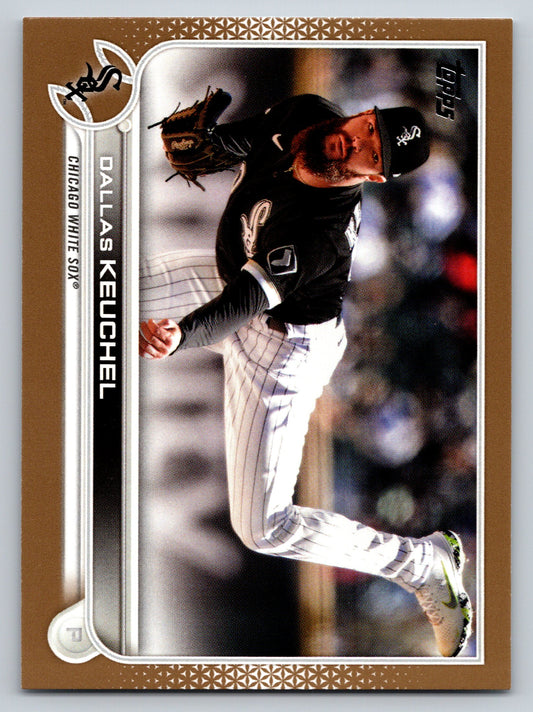 2022 Topps #424 Dallas Keuchel Gold #/2022