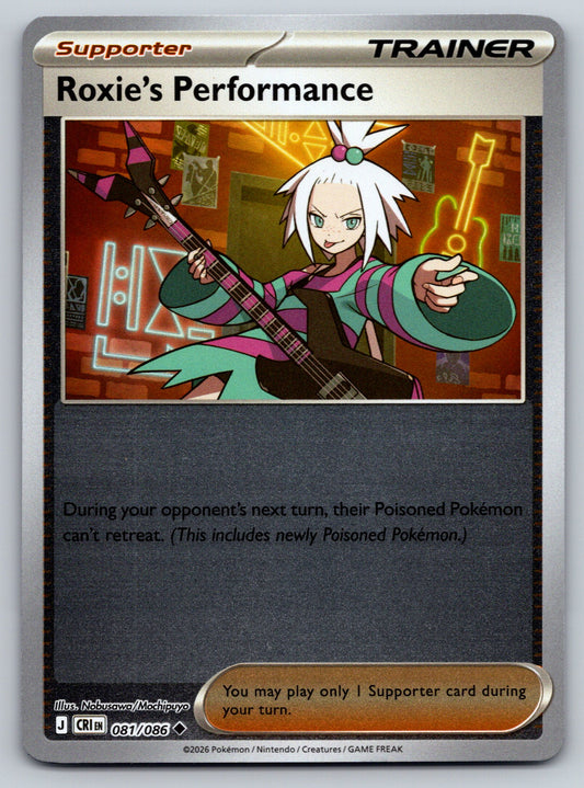 ME04: Chaos Rising #081/086 Roxie's Performance reverse holo