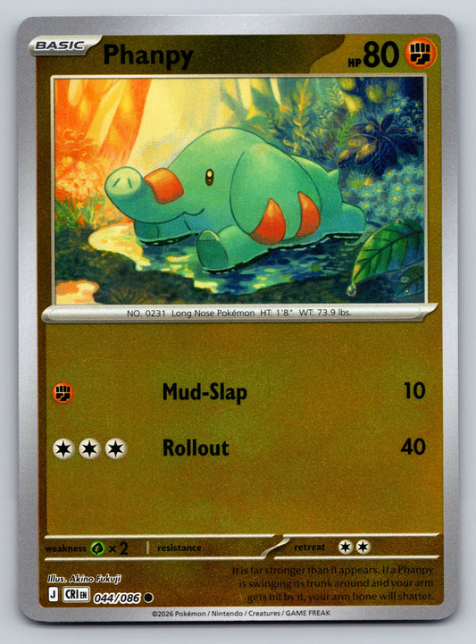 ME04: Chaos Rising #044/086 Phanpy reverse holo