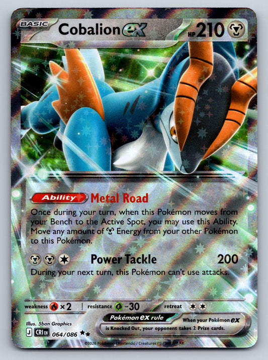ME04: Chaos Rising #064/086 Cobalion ex holo