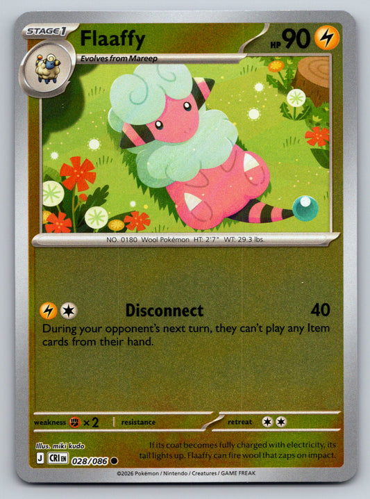ME04: Chaos Rising #028/086 Flaaffy reverse holo