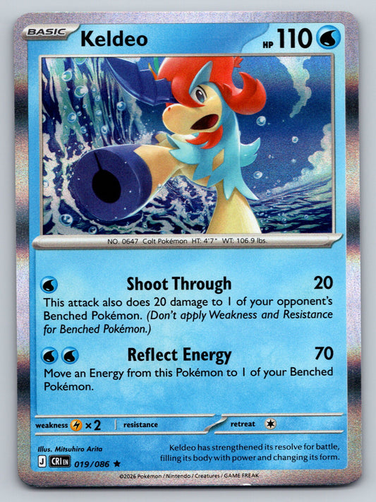 ME04: Chaos Rising #019/086 Keldeo holo