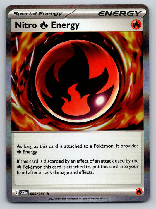 ME04: Chaos Rising #086/086 Nitro R Energy reverse holo