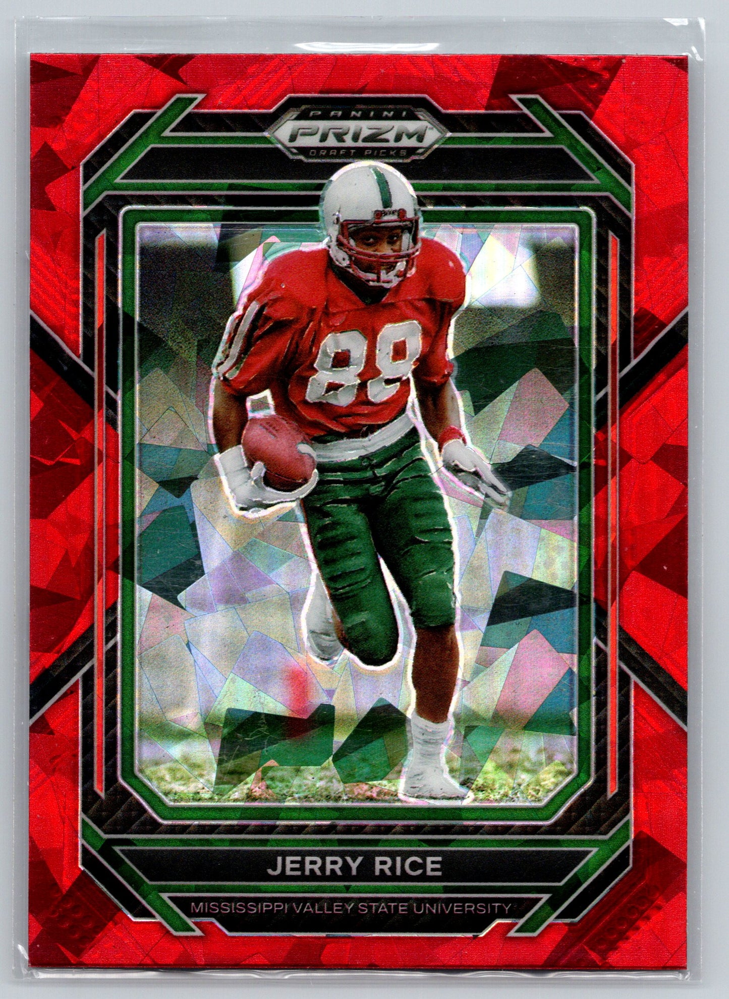 2023 Panini Prizm Draft Picks #51 Jerry Rice Prizms Red Ice