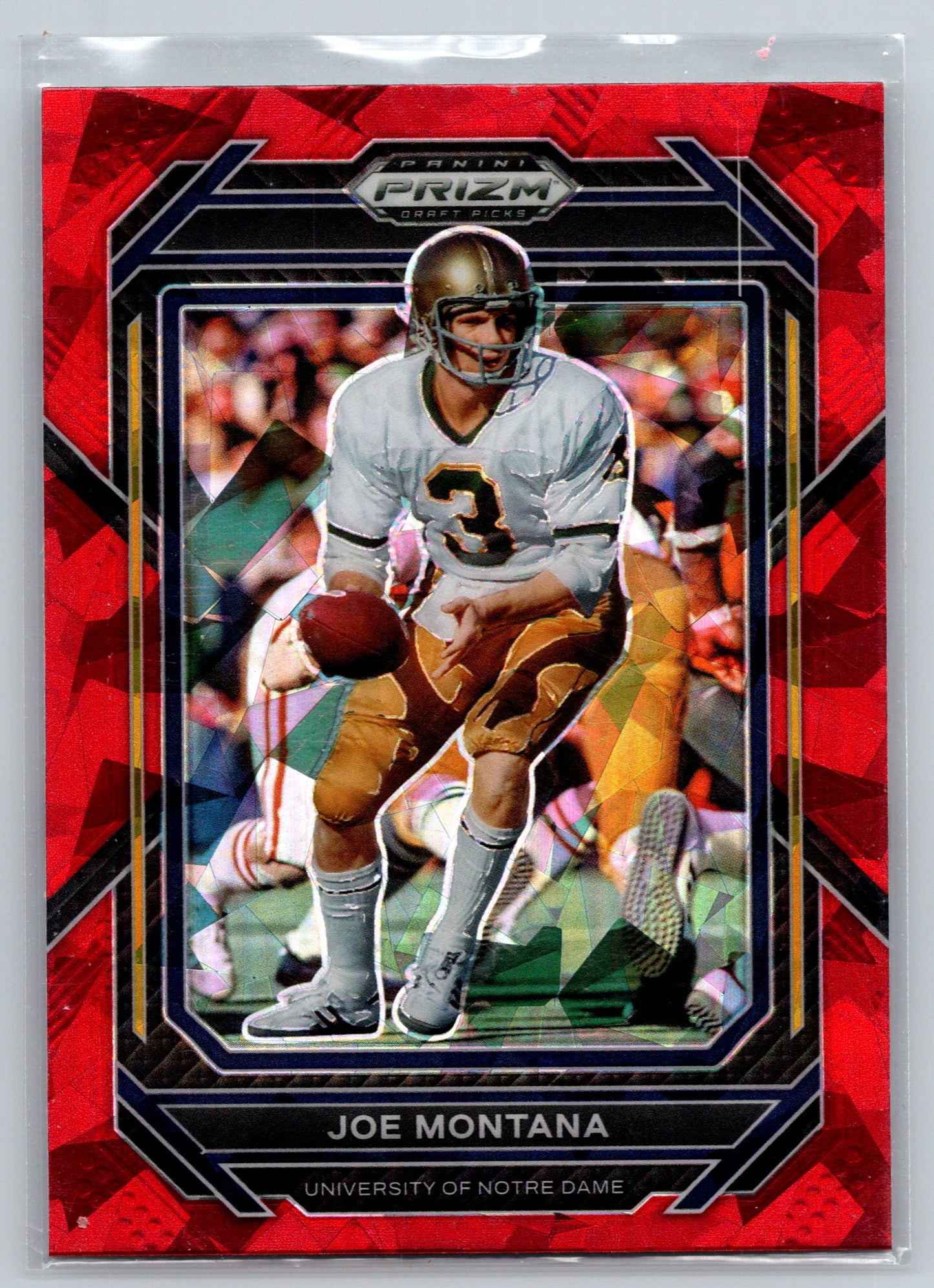 2023 Panini Prizm Draft Picks #54 Joe Montana Prizms Red Ice