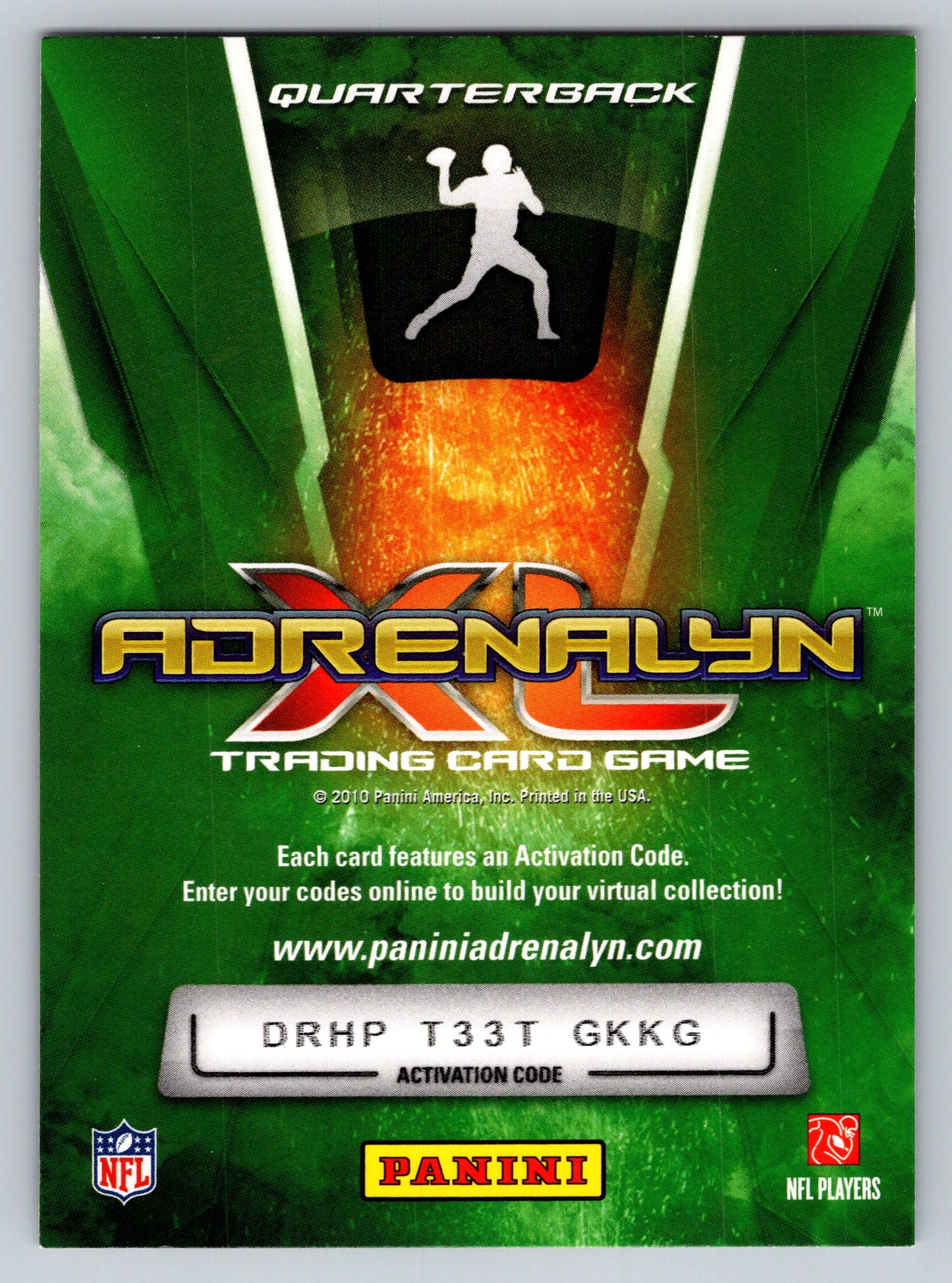 2010 Panini Adrenalyn XL #E25 Ben Roethlisberger Extra
