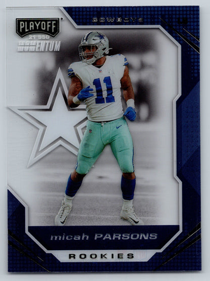 2021 Panini Chronicles #PMR-35 Micah Parsons Playoff Momentum Rookies