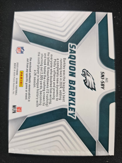 2025 Score #SNJ-SBY Saquon Barkley Stars of the NFL Jerseys