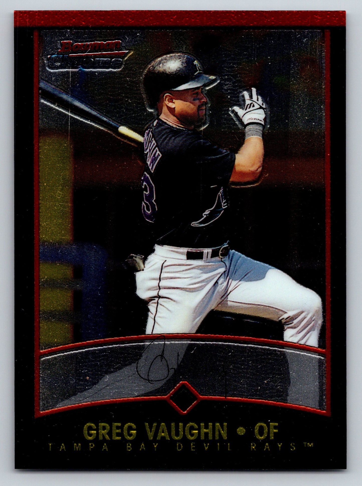 2001 Bowman Chrome #92 Greg Vaughn