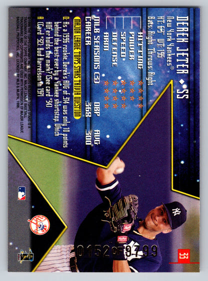 1998 Topps Stars #33 Derek Jeter Silver #/4399