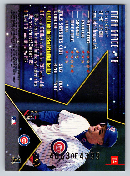 1998 Topps Stars #114 Mark Grace Silver #/4399
