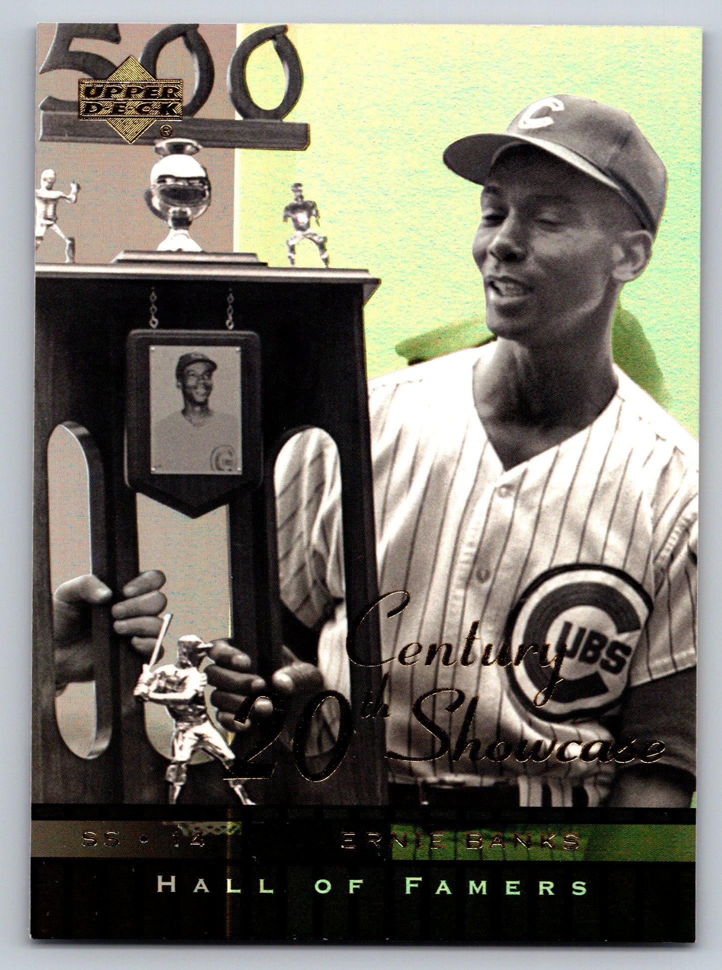 2001 Upper Deck Hall of Famers #S9 Ernie Banks 20th Century Showcase