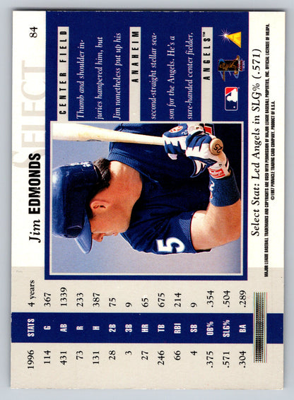 1997 Select #84 Jim Edmonds Select Company
