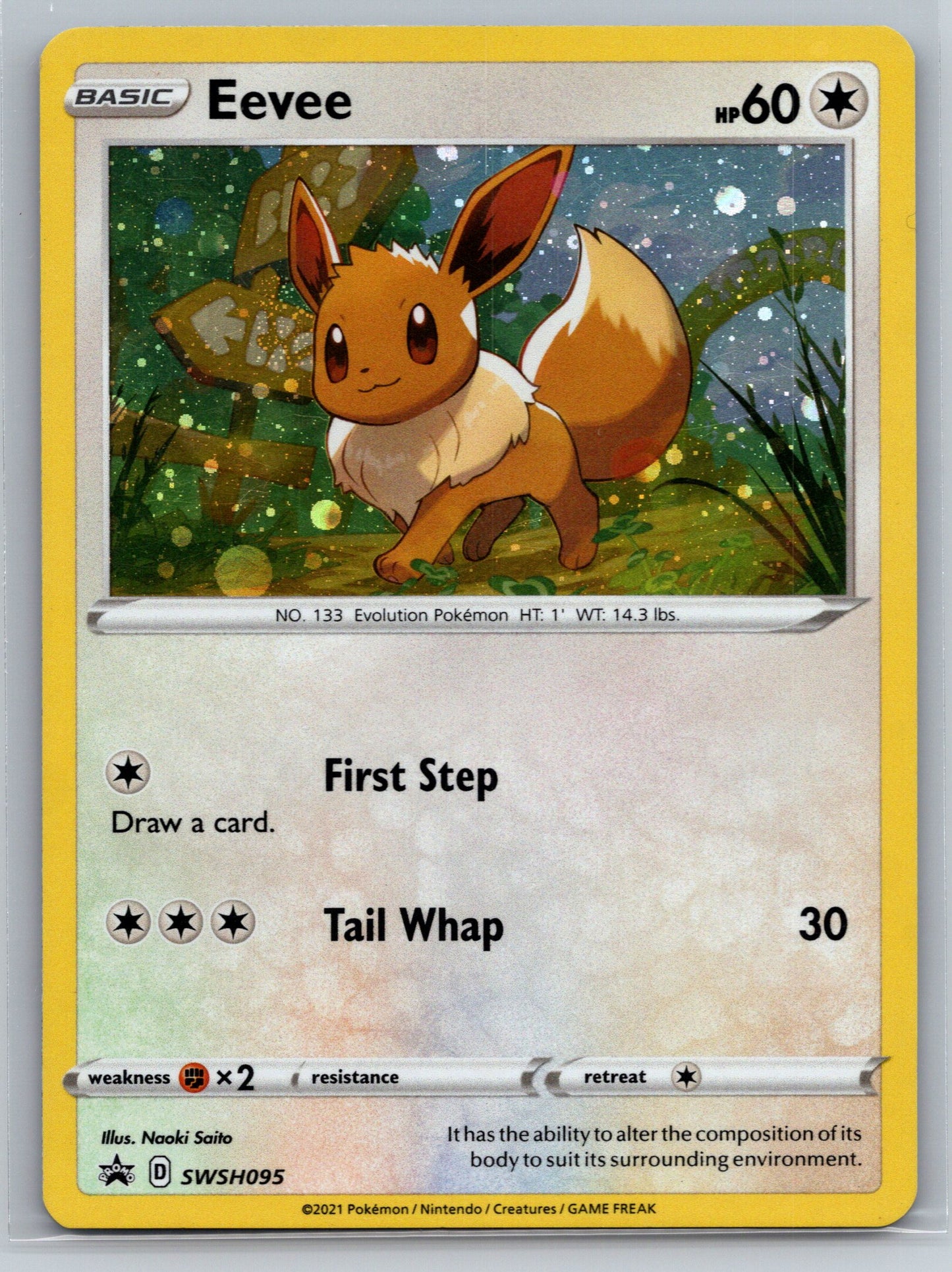 SWSH: Sword & Shield Promo Cards #SWSH095 Eevee holo