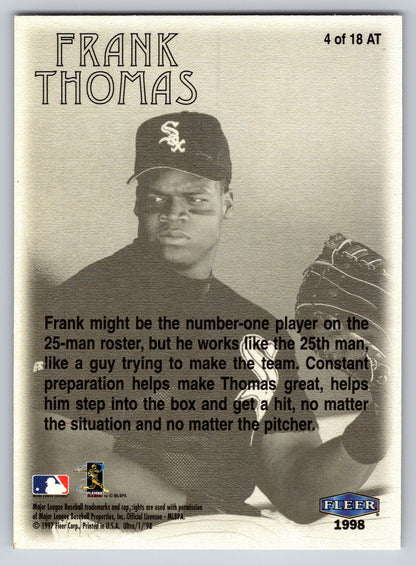 1998 Ultra #4 AT Frank Thomas Artistic Talents